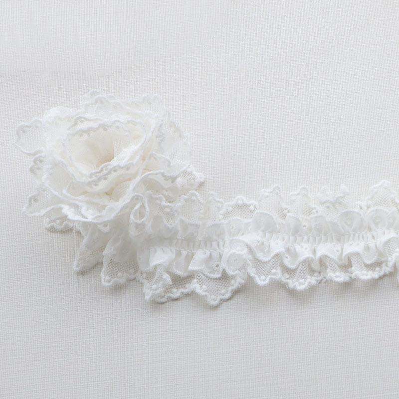 Один ярд Двусторонние аксессуары своими руками Полуфабрикаты для украшений Сетка Эластичное кружево Кружево Трехмерное двухцветное