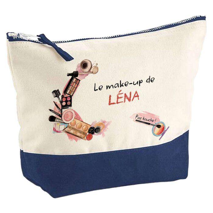 Trousse de maquillage - PLANETEE - Léna Mon make-up - Grand format - Coton - Impression HD personnalisée