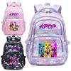 K-pop Охотники на демонов Подростковый рюкзак Huntrix Студенческий школьный рюкзак для мальчика и девочки Большая вместимость Детский рюкзак