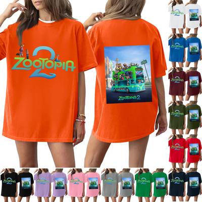 Женская повседневная модная футболка с круглым вырезом, принтом и коротким рукавом