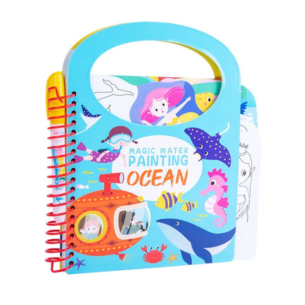 Graffiti Water Drawing Montessori Toys Clear Water Color Magic Water Drawing Book Children Toys