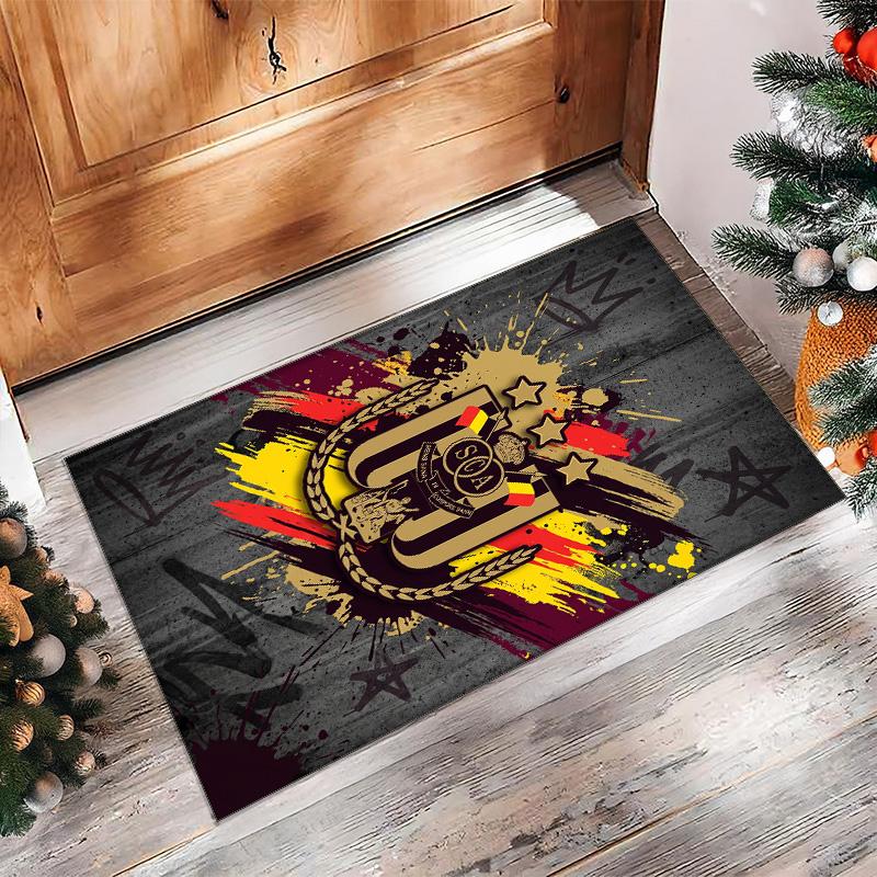 Anderlecht FC Soccer Football Pattern Soft Area Rug Non Slip Indoor Floor Carpet Sports Decor Mat for Bedroom