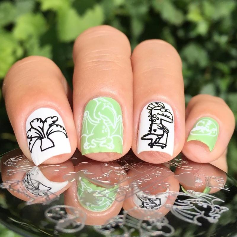 Круглая пластина для стемпинга ногтей Wow Flower 5,5 см Шаблон Маникюрная пластина для дизайна ногтей