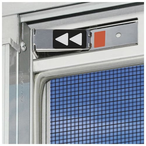 Nomura Tech Mini 2-Piece Sash Lock, Silver, with Lock Status Indicator, N-1107