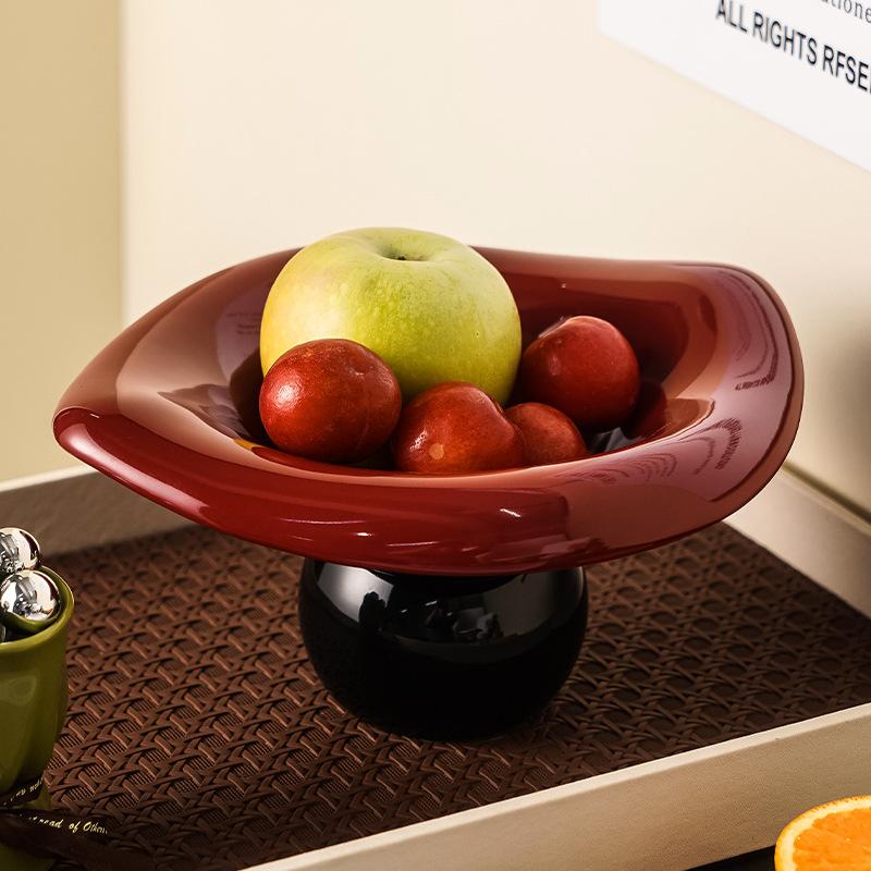 Lotus leaf-shaped fruit tray, high-value fruit basket, household candy display tray tray
