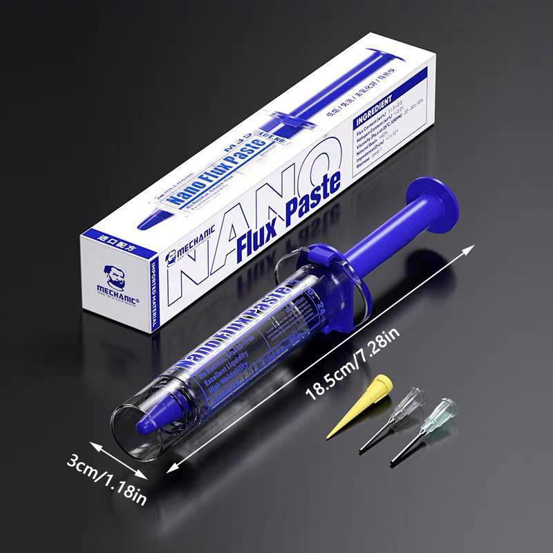 Паста-флюс M35 Nano 10 куб. см, высокопроизводительная, с 3 иглами, для пайки при ремонте материнских плат мобильных телефонов