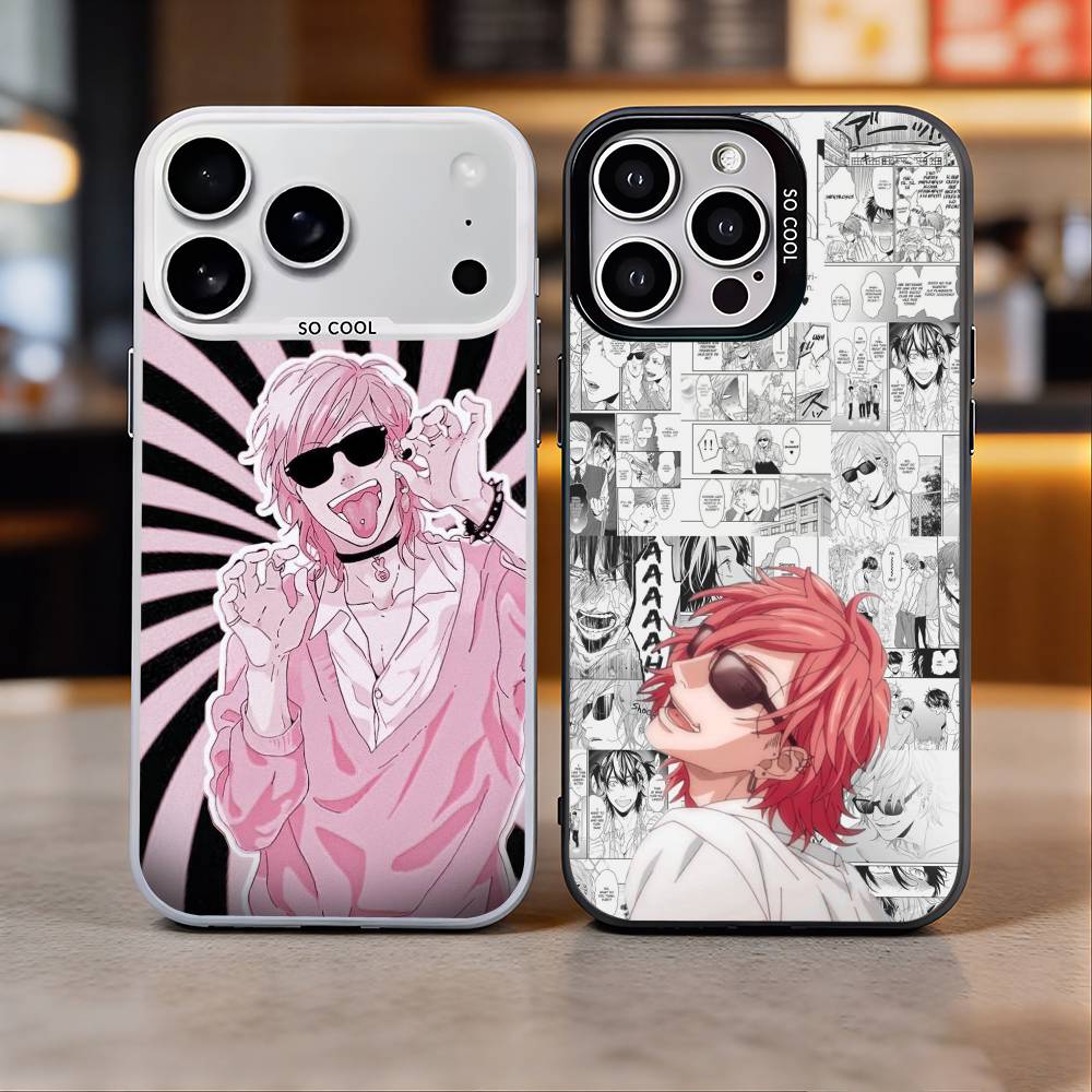 A-Аято Y-Юри Чехол для телефона Yarichin Club для iPhone 17,16,15,14,13,12,11 Plus,Pro Max, Цветной Серебристый Чехол для телефона