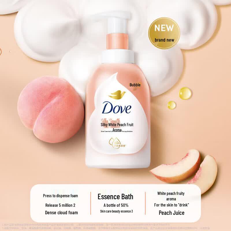 Dove White Peach Fruity Foaming Body Wash