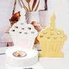 DIY Heart-shaped Cake Candle Mold Tea Lightweight Gypsum Craft Gift Making Home Decoration Candle Holder Cake Silicone Mold