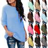 Women's Solid-color Fashionable Long-sleeved Top