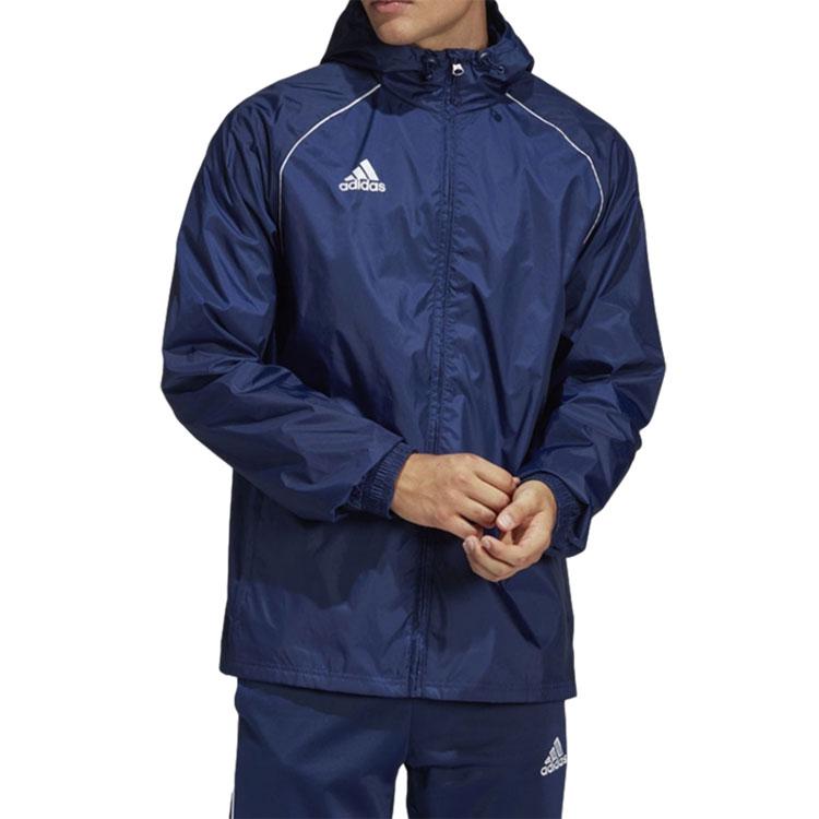 adidas Куртки Мужские Синие С Капюшоном Умеренные Другие CV3694