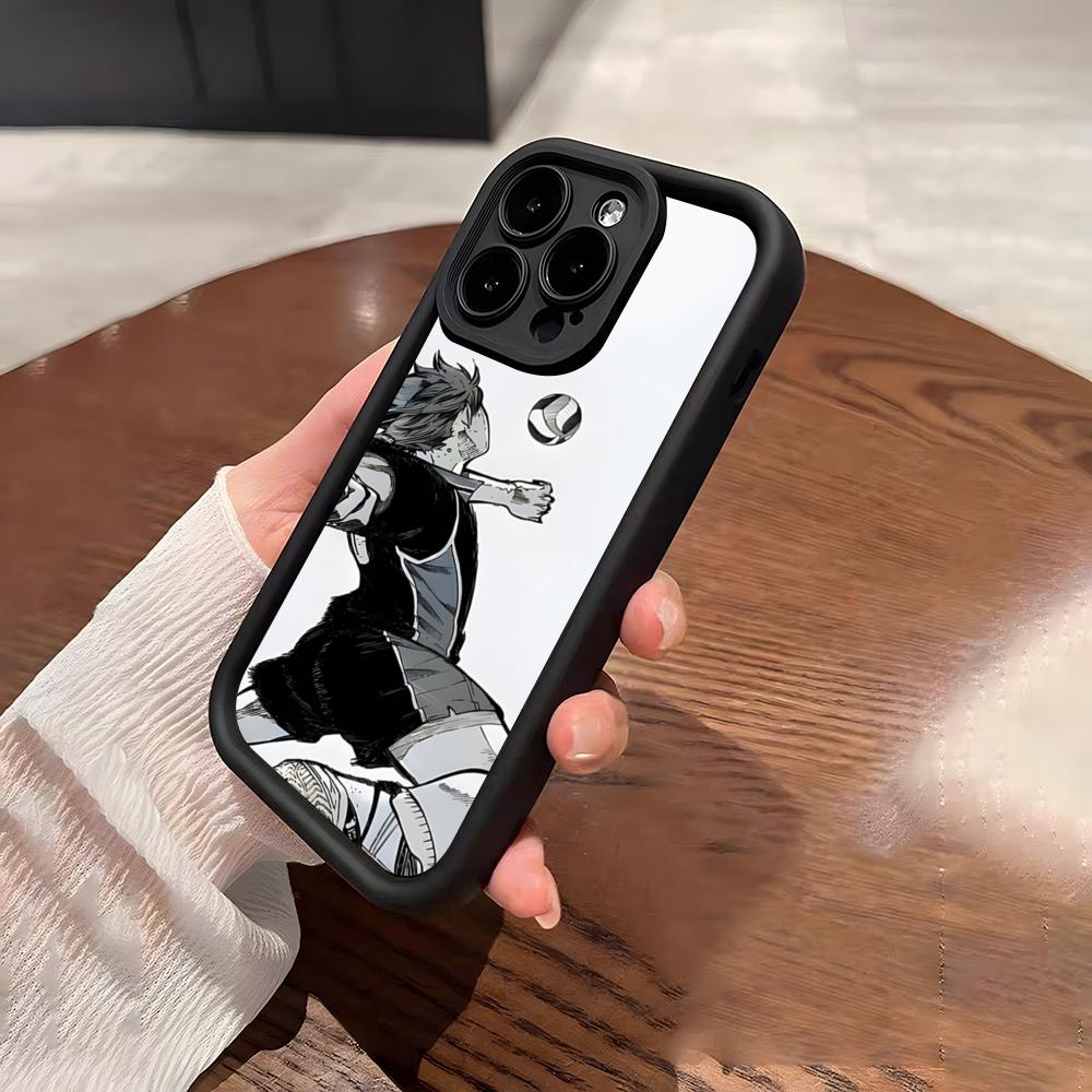 Чехол для телефона Haikyuu Хинаты Сёё Для IPhone 17 Pro Max 15 Pro 16 14 Plus 12 13 Mini 11 Pro Ударопрочный Мягкий Чехол