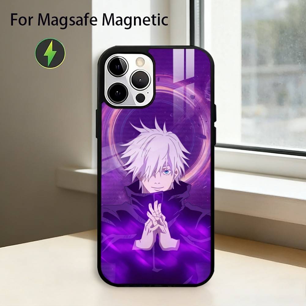 J-Jujutsu Kaisen Anime Phone Case For iPhone17,16,15,14,13,12,11 Plus,Pro Magnetic For Magsafe Wireless Charging