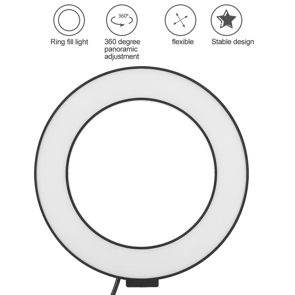 LED Ring Light Fill Light Lamp Photographic Equipment for Phone Live Broadcast Selfie 16cm16cm