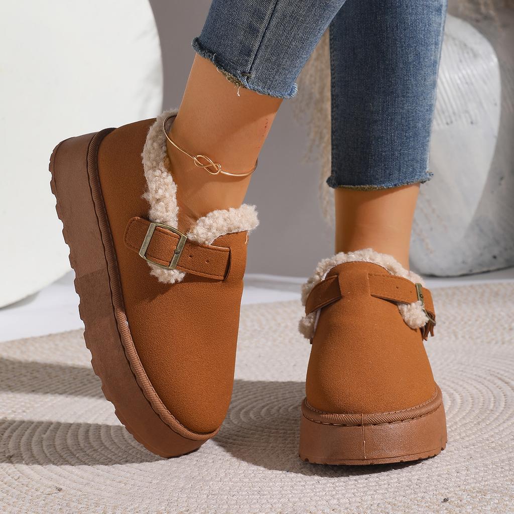 Fashion Women Boots Hot Lightweight Comfortable Platform Ankle Boots Spring and Autumn Winter Shallow Round Toe Casual Shoes for Women