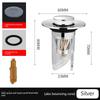 Press-Type Anti-Odor Drain Stopper for Washbasin, Universal Bounce Core Drain Filter for Washbasin