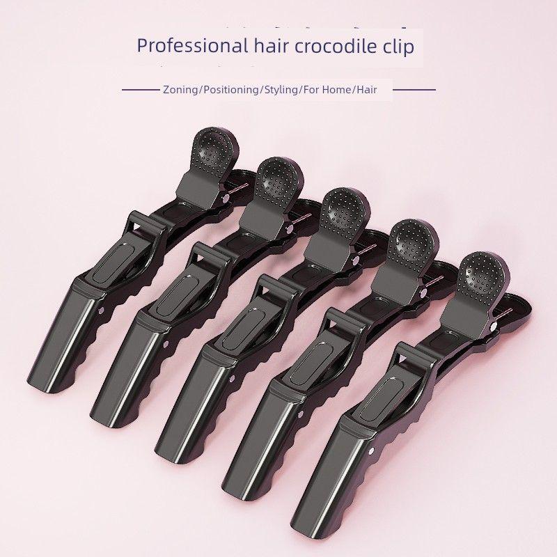 Professional Hair Salon Big Clip Hair Salon Large Crocodile Clip Barber Shop Tools Hot Dyeing Layered Partition 5 Pack
