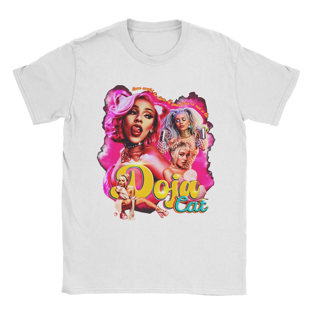 Футболка Doja Cat Tour Ma Vie для унисекс, повседневная, 100% хлопок, с круглым вырезом, короткий рукав, одежда больших размеров