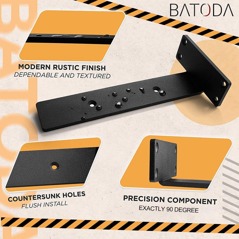 Black Coated Cast Iron Shelves Brackets Heavy Duty Shelve L Brackets Floating Shelf Brackets