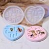 DIY Silicone Mold for Round and Heart-Shaped Jewelry Storage Trays - Crystal Epoxy Ring Organizer