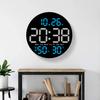 Светодиодные настенные часы Yousheng с большим дисплеем, легко читаемым дисплеем, функцией дистанционного управления, функцией измерения влажности и температуры, универсальные настенные часы