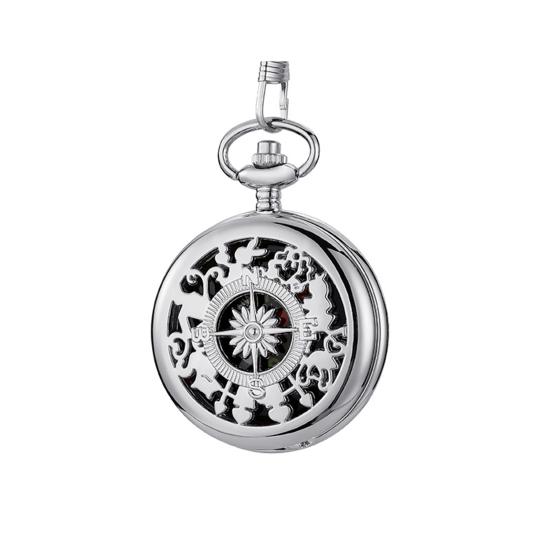 Pocket Watch Chic Portable Precise Print Compass Pocket Watch Hiking Pocket Watch Compass Outdoor Compass Camping Supplies