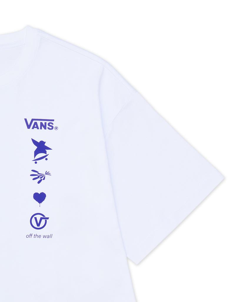VANS Короткий рукав Птица Футболка - Blanc Des Blancs / Vn000Tkyjvy1