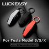 LUCKEASY для Tesla Model 3 Model S Model X 2017-2023 защитный чехол для ключей чехол для ключей от машины чехол для ключей чехол аксессуары