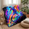 Soccer Player in Action 2 Theme blanket Lightweight Warm Flannel Blanket Decorative Throw Blanket for Home Decoration