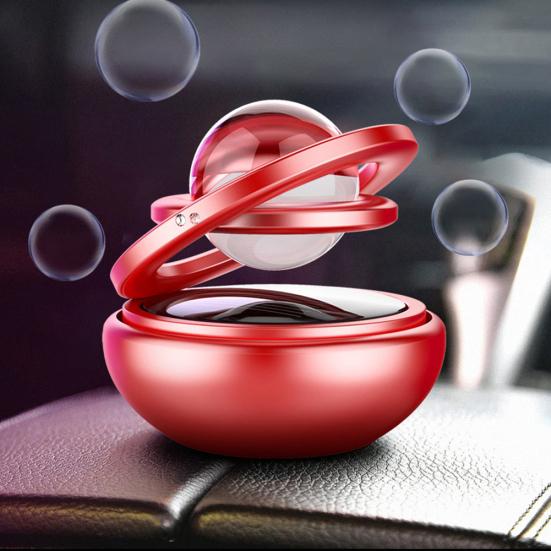 Автомобильный двойной кольцевой вращающийся очиститель освежителя воздуха с подвеской на солнечной энергии