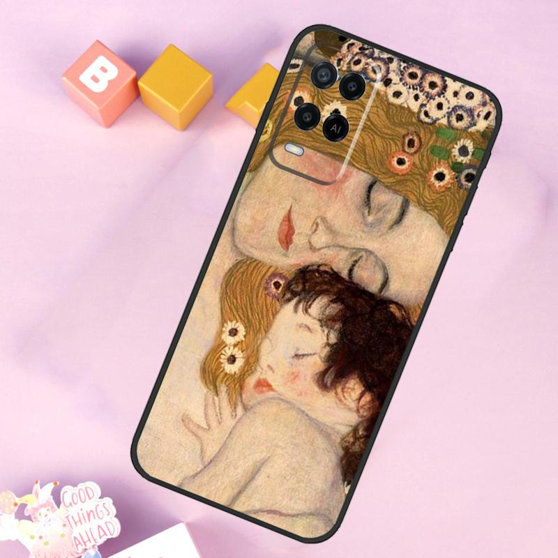 Чехол Gustav Klimt Art для OPPO A78 A98 A58 A5 A9 A53 A17 A57 A77 A16 A76 A96 A54S A74 A94 A15 A52 A72 A93