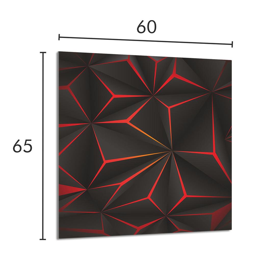 PANEL SZKLANY DO KUCHNI 60x65 Wzór
