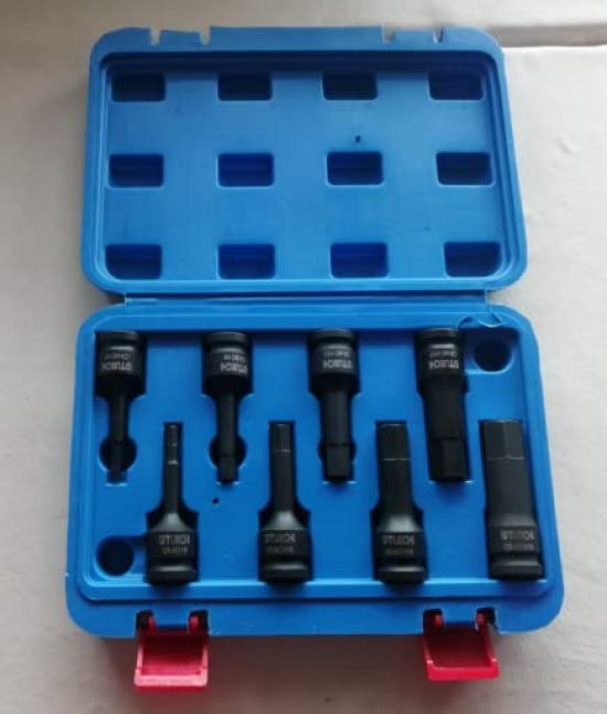 Набор из 8 шестигранных насадок для бит, совместимых с ударными инструментами, набор шестигранных насадок