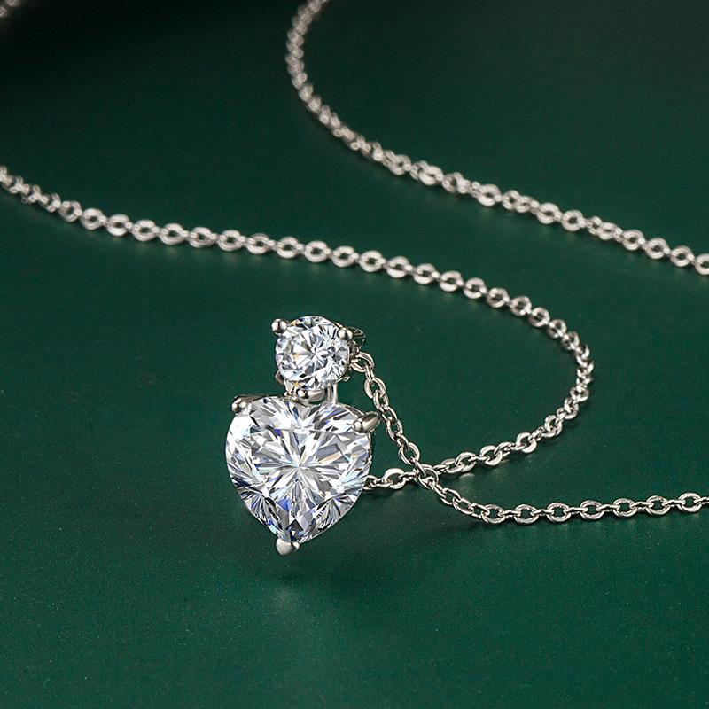 BELLA BOX Ожерелье с подвеской в ​​форме сердца, модные ювелирные изделия для свадьбы и помолвки, многоцветные