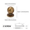 Pack of 10 retro bronze cabinet handles zinc alloy drawer round handles old brass furniture cabinet door hardware