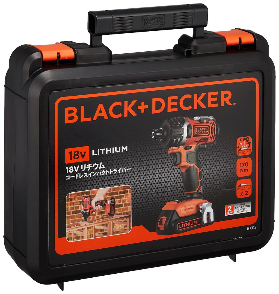 Ударный гайковерт Black and Decker 18 В EXI18 (ЧЕРНЫЙ+ДЕКЕР)