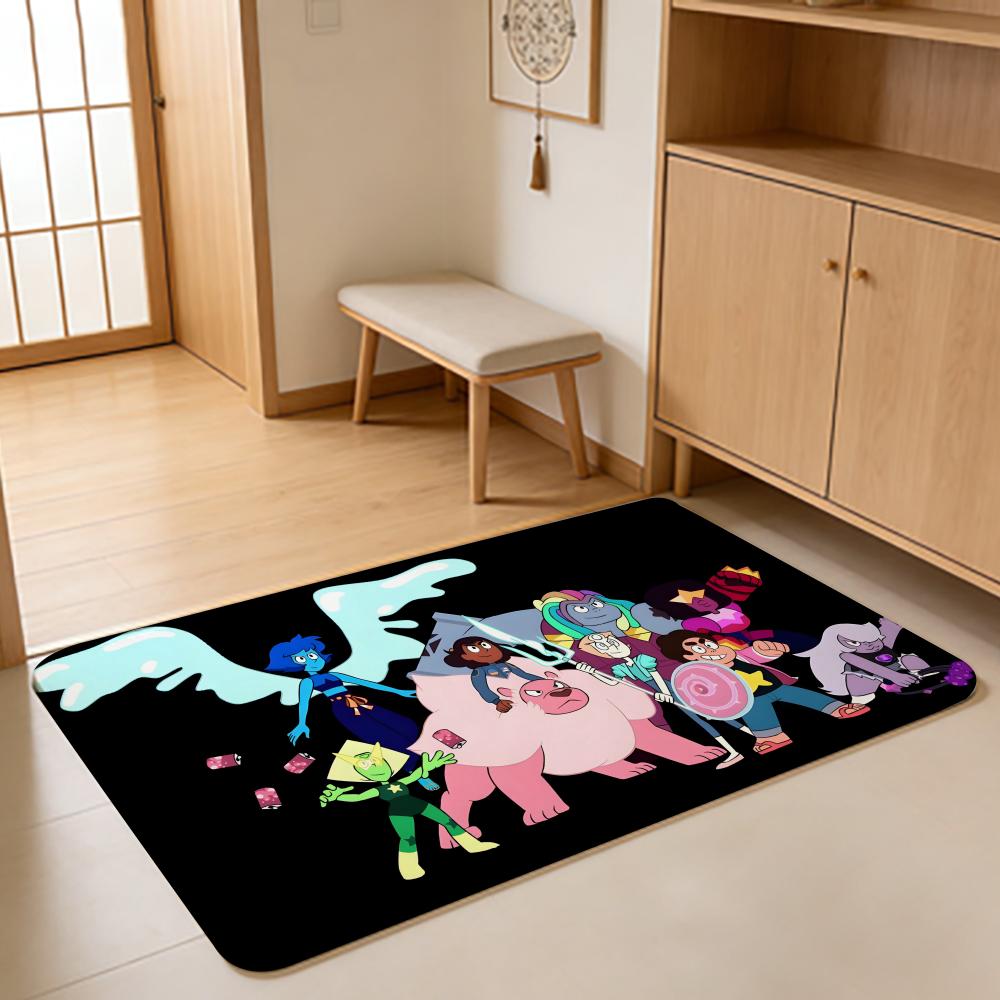 ANIME S-Steven Universe Floor Mat Absorbent Floor Mat Non-Slip Entrance Rug for Bathrooms Restrooms and Toilets