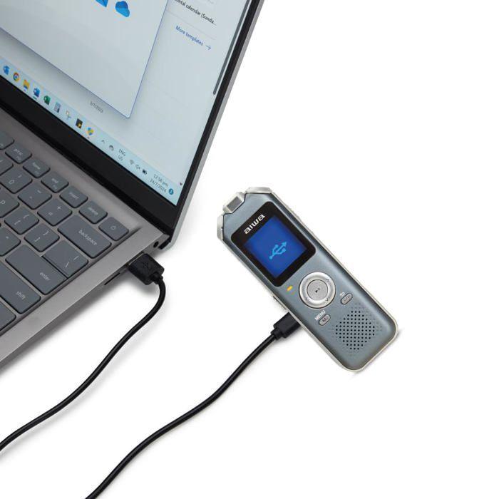 Aiwa Dvr-m700 Azul - Grabadora De Voz Digital 16gb