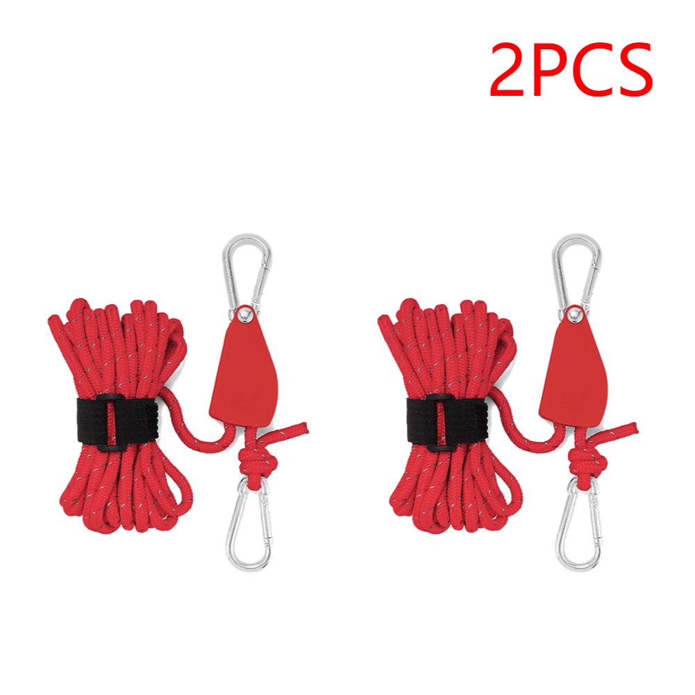 4 м регулируемый трос для кемпинговой палатки, вешалка для троса, трос для тента, подъемный трос, крюк, прочный трос, вешалка-зажим