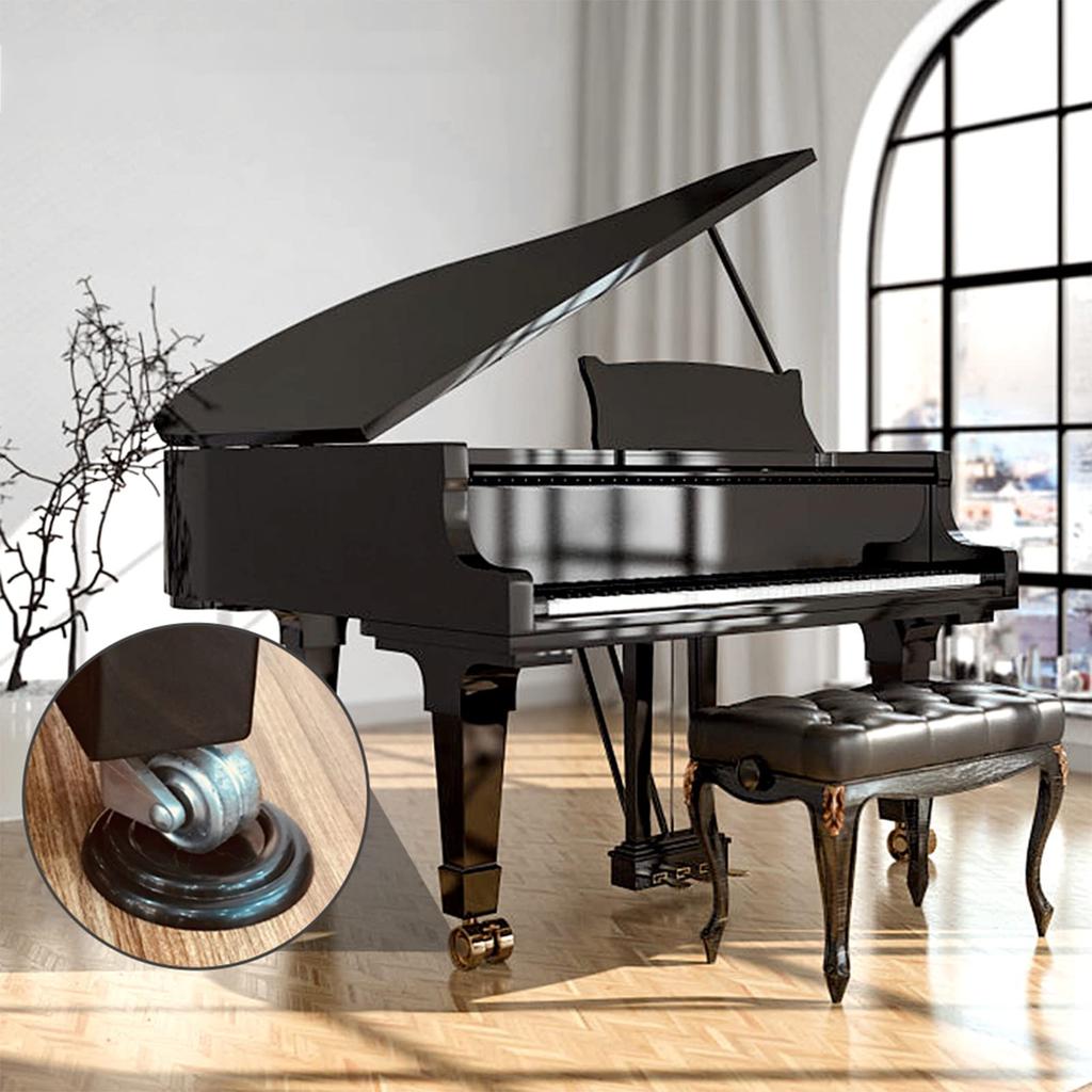 Vbestlife Piano Caster Set of EVA Mats for Upright Stress and Moisture Piano Wheel Cups Cups, 4, Pianos, Non-Slip, Anti-Vibration, Dispersion,