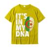 ITS IN MY DNA Algerian Algeria Flag Shirt Unisex Unisex Printed On Tops Tees Cotton Unisex T Shirts Printed On Hot Sale