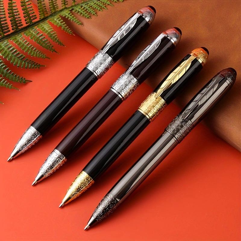 Роскошная высококачественная резная изысканная шариковая ручка из металла толщиной 1,0 мм, ручка для офиса и бизнеса