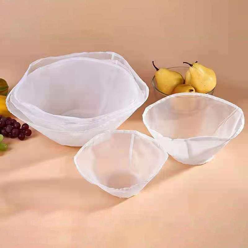 Соевый фильтр-сетка мешок Нейлоновая сетка для фильтрации жидкости Сетка для фильтрации молока и кофе Многоразовый мешок с мелкой сеткой для отжимания Сито Кухонный инструмент