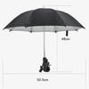 Adjustable Camera Umbrella with Clip Supply Stand Durable Portable Sunshade for Video Smartphone Camping Photography Traveling