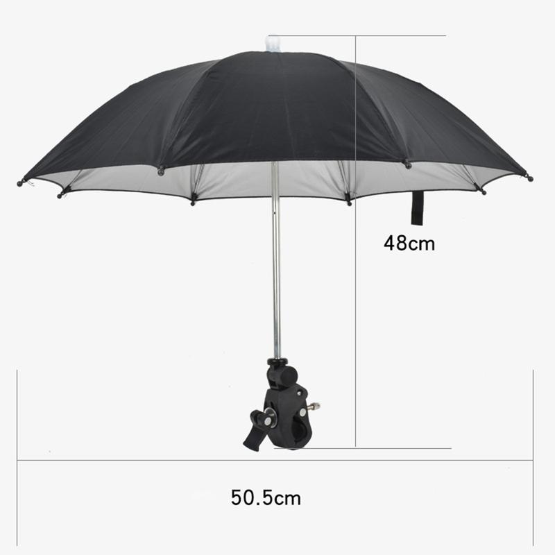 Adjustable Camera Umbrella with Clip Supply Stand Durable Portable Sunshade for Video Smartphone Camping Photography Traveling