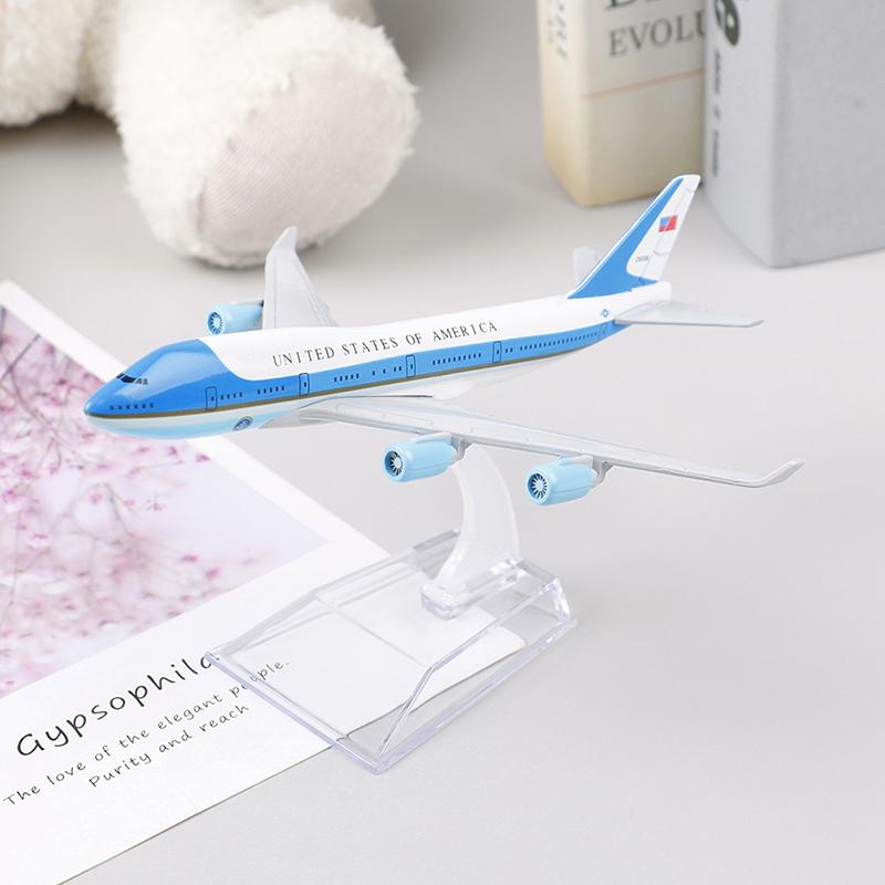 16 см США Air Force One Airplane Model Boeing 747 Diecast Model Collectionl Gift