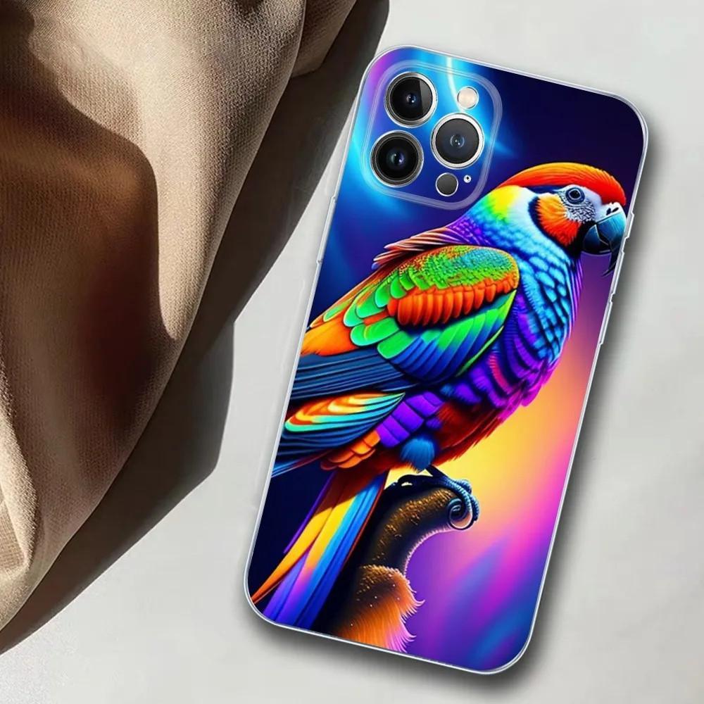 Чехол для мобильного телефона Apple iPhone15, цветной чехол для мобильного телефона Parrot, окрашенный чехол с защитой от падений, чехол для мобильного телефона Huawei с защитой от падений.