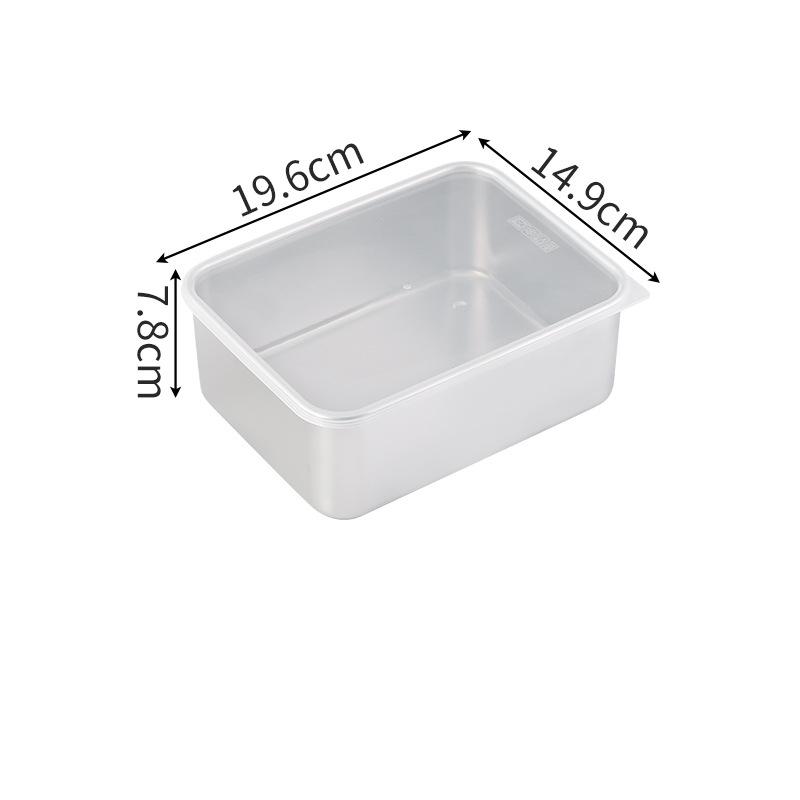 Ящик для хранения в холодильнике из нержавеющей стали, органайзер для свежести, пищевой контейнер с видимой крышкой, кухонные принадлежности для фруктов и овощей