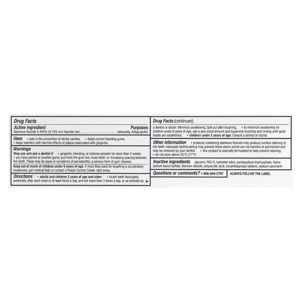 Daily Fluoride Toothpaste, Clean Mint, 96.4G(3.4Oz)