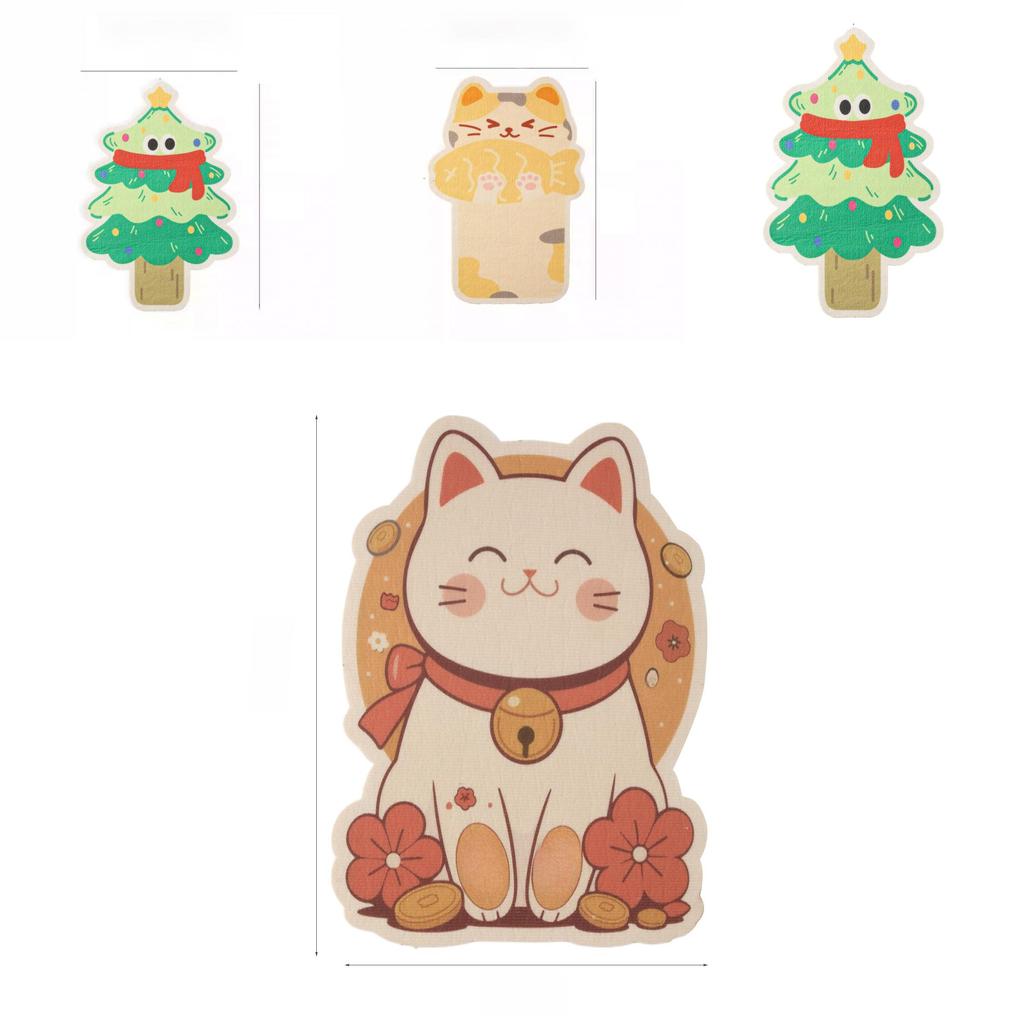 Мультяшный кот Настенное искусство с царапинами и износостойким полиэстером для домашних кошек